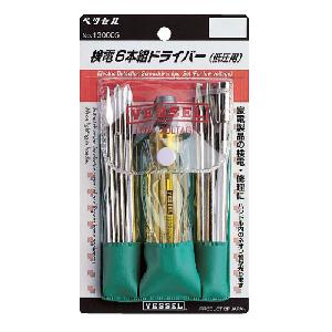 ベッセル・検電６本組ドライバー低圧用・ＮＯ．１３０００５