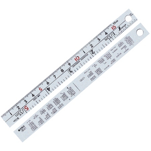 シンワ・直尺１５ＣＭ尺目盛・13202