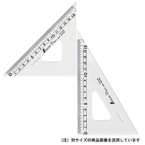 シンワ・三角定規アクリル・３０ＣＭ７５２６４