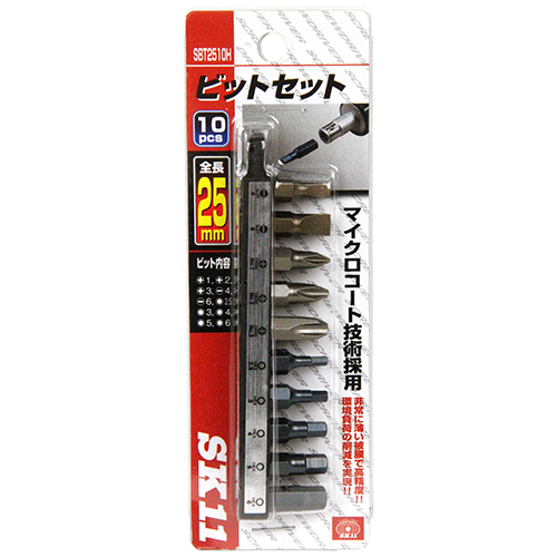 ＳＫ１１・２５ｍｍビット-１０本組・ＳＢＴ２５１０Ｈ