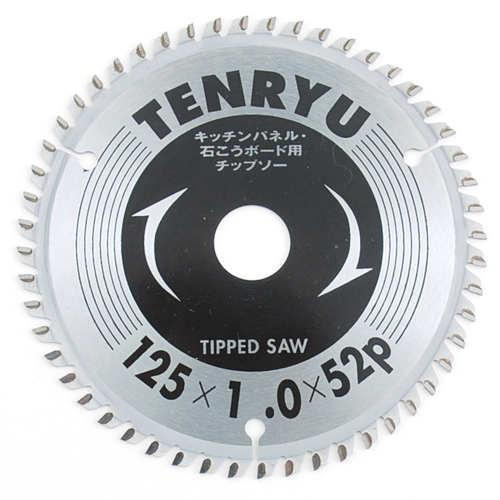 ＴＥＮＲＹＵ・キッチンパネル用チップソー・１２５Ｘ１．０Ｘ５２Ｐ