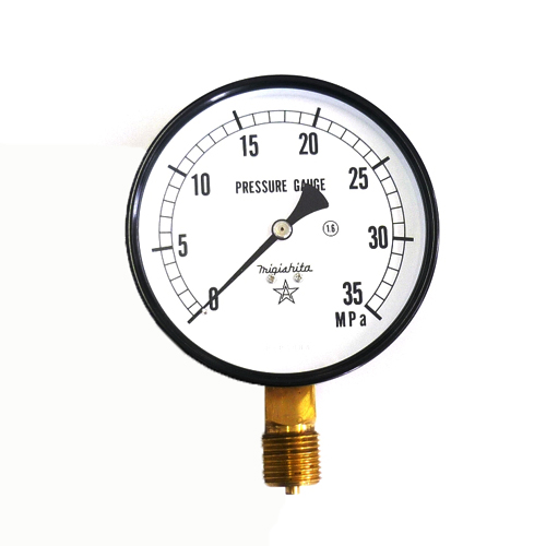 右下精器・汎用圧力計Ａ１００・Ｇ１／２・Ｓ−４１・３５．０ＭＰＡ