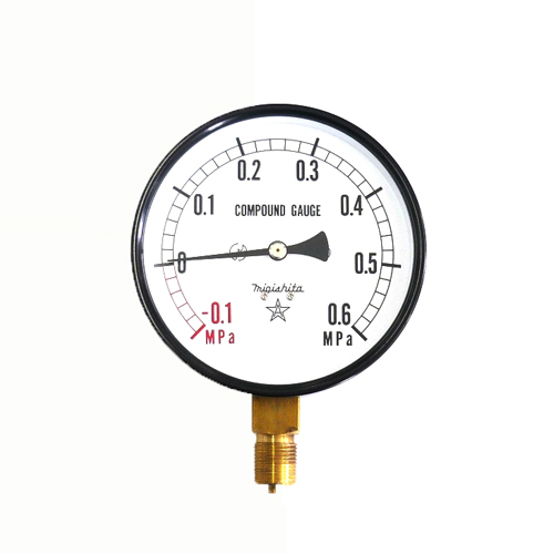 右下精器・汎用圧力計Ａ１００・Ｇ３／８・Ｓ−４１・＋０．６Ｘ−０．１